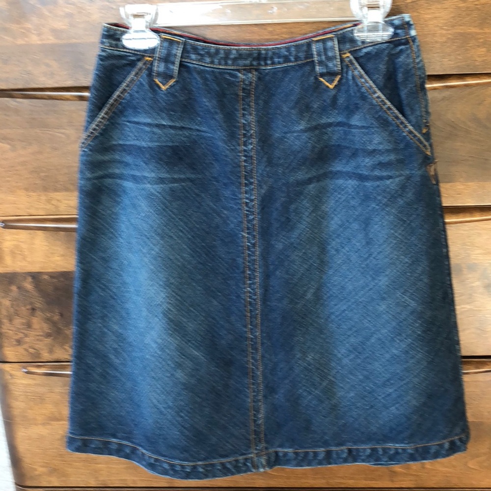 Tommy Hilfiger Dark Denim Jean Skirt
